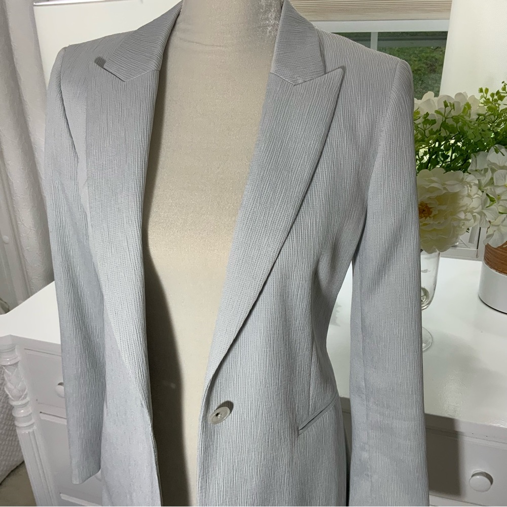 Reiss Light Gray One Button Jacket - image 8